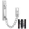 HAYGEM Serratura Porta Interna Argento, Chiavistello a Catena Acciaio Inox, Catena di Sicurezza Serratura con Catena per Porta, per Hotel, Case, Porte Interne, Finestre, Appartamenti