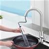 Segutage Doccetta per Lavandino Cucina Bagno, Estraibile Universale, 2 Modalità G 1/2 in Plastica, Lavello da Cucina Prolunga Rubinetto