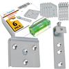 ZASPARE - Attaccaglie per Pensili Attaccaglie per Pensili Testiera Letto Ganci Specchiera Pesante Gancio Quadro Ferramenta Appendere Mobili Include un mini livello (PACK 6)