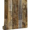 ICYEHAO Carta da Parati Adesiva Effetto Legno Marrone, 44.5 x 500 cm Carta Adesiva per Mobili Legno Pellicola Adesiva per Mobili,Camera da Letto,Soggiorno,Bagno,Cucina