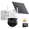 ZOSI 4 MP Telecamera 4G LTE Batteria Esterna + Pannello Solare, Telecamera Senza Internet PT 360°, Scheda SIM integrata per Dati Ilimitati, Rilevazione Persona Audio Bidirezionale, 32 G Card
