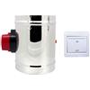 ROOwarMer DC12v 24v HVAC serranda taratura aria serranda aria motorizzata per condotti aerazione aria 1 pezzo diametro 80 100 125 150 200 250 300 250 400 mm (DC 24V, Altezza 190 mm + diametro esterno 150 mm)