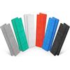 Zxglxinyao 120 pezzi di distanziali in plastica, 28 mm x 100 mm, distanziali piatti per vetrificazione per cunei di livellamento, (1-6 mm) distanziali per finestre, set di distanziali di plastica assortiti - set