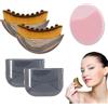 Cyberwork Set 3 Pezzi Spazzola Viso Linfatica, 2 Spazzole per Drenaggio Linfatico e 1 Spazzola Pulizia Viso in Silicone Morbido, Massaggiatore Rassodante per Contorno Viso, Mento e Mascella