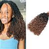 Dsoar Mini Passione Torsione Capelli all'Uncinetto 14 Pollici Trecce all'Uncinetto Yanky Twist Soffici Estensioni di Capelli Corti Kinky Twist 5 Confezioni, 15 Fili/Confezione