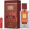 RESAES Resistant and aesthetic Lattafa Ana Abiyedh Scarlet Eau de Parfum, 100 ml, profumo arabo per donna, a lunga durata, con flacone spray ricaricabile, profumo dolce floreale con note di ciliegia, vaniglia e rosa (Ana)