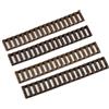 SBGJMY BGJMY 4pcs Scala 17 Slot Rail Copre Protector Pannello di Protezione Mano in Gomma per Sistema di Guardia della Mano Picatinny da 20mm (Bronzer)