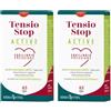 ERBA VITA Tensio Stop Active integratore alimentare per l'equilibrio della pressione con Olivo, Biancospino e Aglio nero (Confezione da 2)