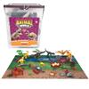 COLORBABY Animal World Cubo Set Dinosauri, 52 pezzi, Animali e Accessori, Preistoria, Parco Giurassico, Misure Varie, Max. 12 cm, Esploratori, Figure Giocattolo, bambini +3 anni (39325)
