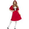 SMIFFYS Costume Cappuccetto Rosso, rosso, con vestito lungo e mantella Halloween
