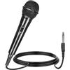 kiorziesk Microfono Dinamico Professionale Karaoke Portatile Vocale a Mano Cablato Cardioide Podcast Cavo 6,5mm Jack Audio Risuonatore XLR per Karaoke Feste DJ Chiesa Matrimonio Riunione Lezione DVD TV KTV Ecc