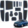 BSTW per 2021-2025 Dacia Sandero III & Dacia Sandero Stepway III Tappetini Antiscivolo per Dacia Sandero Stepway Tappetini in Gomma per Console Centrale, Porta Bicchieri, Scanalatura Porta (Blu)
