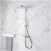 neoro sistema doccia con termostatico, soffione doccia Ø 300 mm,, BN0812BS, F; FC acciaio inox spazzolato [Rubinetteria Bagno > Colonne Doccia]