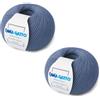 Kalapanta Gomitoli per maglia e uncinetto 100% Pura Lana Vergine Merino Extrafine by Lana Gatto, Made in Italy. Linea Super Soft, Lana di qualità Superiore (Azzurro - 13158, 2)