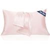 AliLeader Federa in raso 50 x 75 - Simile alle federe in seta Set di 2, cura della pelle e dei capelli, federa per cuscino in raso (rosa pallido, 50 x 75 cm)