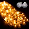WoskjXas 100 Pezzi Mini Luci Led per Palloncini Luci Mini Led Palloncini Lampade Luminose, Batteria Alimentata, Rotondo Palloncino Luce Decorazioni per il Natale Halloween Fare fai da te