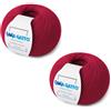 Kalapanta Gomitoli per maglia e uncinetto 100% Pura Lana Vergine Merino Extrafine by Lana Gatto, Made in Italy. Linea Super Soft, lana di qualità superiore, 100 g. 250 mt, (Rosso - 12246, 2)