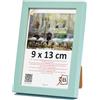3-B - Cornice portafoto modello Lund in colore menta - 9 x 13 cm - con vetro acrilico