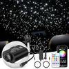 SUNKENET 6W Twinkle RGBW Fibra Ottica, 650pcs*0.75mm*4m Cielo Stellato LED Con APP Bluetooth/Remote/Controllo Musica, Fibra Ottica Cielo Stellato per Auto/Casa/Teatro