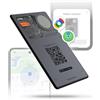 Rolling Square AirCard Pro Dual - Wallet Tracker Android e Apple, Localizzatore Bluetooth Compatibile con Apple Find My e Google Android Find Hub, Ricarica Wireless - Air Tracker Tag Card Grigio