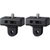 JJC Confezione da 2 supporti per action camera per DJI Osmo 360 e Insta 360 X5 X4 Air X3,1/4 20 Adattatore per treppiede per Hero 13 12 11 10 9 8 e Pocket 4 3,1/4 20 Adattatore di conversione a vite