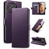 Yunubeyii Cover Libro per OnePlus 13R,Viola | Blocco RFID,Luxury PU Pelle,Portafoglio,Card Holder,Magnetic Phone Custodia,Kickstand,Protettiva,Antiurto