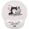 Yimomoyi Tappetino per mouse con supporto per il polso, mouse pad con supporto per il polso