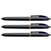 BIC Set di 3 penne a sfera 4 colossi PRO nero Pte Moy. 4 colori classici