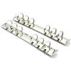 JJNUSA 2 meccanismi di ricambio per raccoglitori ad anelli A6 a 6 fori, kit di ricambio per raccoglitori, raccoglitori, raccoglitori ad anello, A6-20 mm