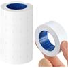 NUTKIT 5 Rotoli Etichette Prezzatrice, Etichette Prezzo Adesive, Totale 2500 PZ Prezzi Etichette Adesive, Per Prezzatrice Negozio Ufficio - Bianchi