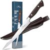 TAN REN Coltello per Sfilettare Il Pesce 23 cm, ColtellI Disosso in Acciaio Inossidabile Affilato, Coltello Per Sfilettare Il Pesce Con fodero per Sfilettare e Pulire
