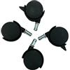 Bosch Ruota professionale per aspirapolvere a batteria, 18 V-10 l, 4 pezzi