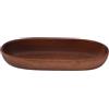 Nikou Insalatiera in legno, grande capacità a forma di barca, ciotola per cibo, pane, frutta, snack, dert, 25 x 8,5 x 4,5 cm, vassoio multiuso