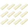 QUARKZMAN 12pz Tovaglioli Tavola Raso Bianco Latte Poliestere 18×18 Pollici