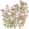 RUGBOL Fiori secchi, Ruscus essiccato, Fiori secchi, Artigianato fai da te, Resina, Scrapbooking, Creazione di gioielli, Decorazioni floreali, Decorazione di cupcake (Oro)