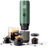 RECAFIMIL Macchina da caffè portatile 3-in-1, macchina da espresso portatile a 19 bar con riscaldamento automatico, compatibile con capsule NS e DG e caffè macinato per campeggio, viaggi e casa (Verde