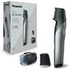 Panasonic ER-GK80-S503 - Rasoio per corporale ricaricabile da uomo, a forma di coltello, i-Shaper, in acciaio inox, a lunga durata, accessorio zone delicate, 20 lunghezze, 2 pettini e federa) nero
