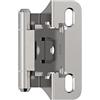 Amerock BPR756626 | Cerniera per armadio | 1/4 di pollice (6 mm) sovrapposizione a chiusura automatica | Cromo lucido | Cerniera per porta dell'armadio da cucina | 1 paio/2 pezzi | Hardware funzionale