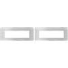 BTICINO MatixGO Placca materiale tecnopolimero Aluminium JA4807EA Placca MatixGO 7 moduli (Confezione da 2)