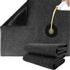 Gykutix Tappeto Garage Auto Moto Garage 100x150cm Lavabili e Riutilizzabili Tappeto Officina per Casa e Officine di Manutenzione(Nero)