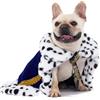 Lovelyshop Pet Mantello di pelliccia per cani di serie Lux, per Carnevale Festa di Compleanno Halloween re regina principe Cosplay M Blu