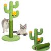 CiCixixi Tiragraffi Cactus 60 cm, Palo in Sisal Naturale per Gatti | Base Stabile Anti-Ribaltamento, Sisal Naturale Resistente, Design Cactus, Adatto a Gattini e Gatti Adulti, Proteggi Mobili
