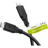 goobay Cavo USB-C Gen 4 Cavo di ricarica rapida da 100 W e 40 Gbit di trasferimento dati (PD) / Cavo di ricarica Tipo C Cavo dati Thunderbolt 3 e 4 / MacBook, iPad, HP, Dell / 2 m / 74193