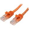 StarTech.com Cavo di Rete da 7m Arancio Cat5e Ethernet RJ45 Antigroviglio, Cavo Patch Snagless
