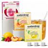 waterdrop MICRODRINK waterdrop® Tè Freddo Zero, Te LIMONE - PESCA - LAMPONE, 36 cubetti per acqua Microdrink, The Freddo senza zucchero Con Vitamina C & B3, Bevanda Analcolica, 36 Bustine - 18 Litri, Ice Tea