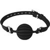 SNOWSEXY Ball Gag Silicone Bdsms Bocca Gag, Bavaglio a Sfera di Bondage Breathable Black Mouth Ball Bondage Sex Gioco di Ruolo Giocattoli Sessuali Gàgbàll Nero Traspirante per Uomo Donne e Coppia 4,5cm