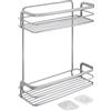 Metaltex Origin Luxy, mensola da bagno, 2 pezzi, autoadesiva