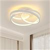 Goeco Lampada da Soffitto LED Moderna, 40W 3000K Bianco Caldo Plafoniera LED Soffitto, Rotondo Plafoniere per Camera da Letto, Sala, Corridoio, Diametro 30cm