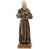 DRW Figura San PIO Resina Dipinto a Mano 11 cm