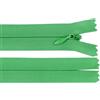 cyclingcolors 2x Cerniera invisibile N°3 50 cm - chiusura lampo in poliestere con cursore, estremità aperta, per cucito sartoria abbigliamento giacche cappotti - verde felce